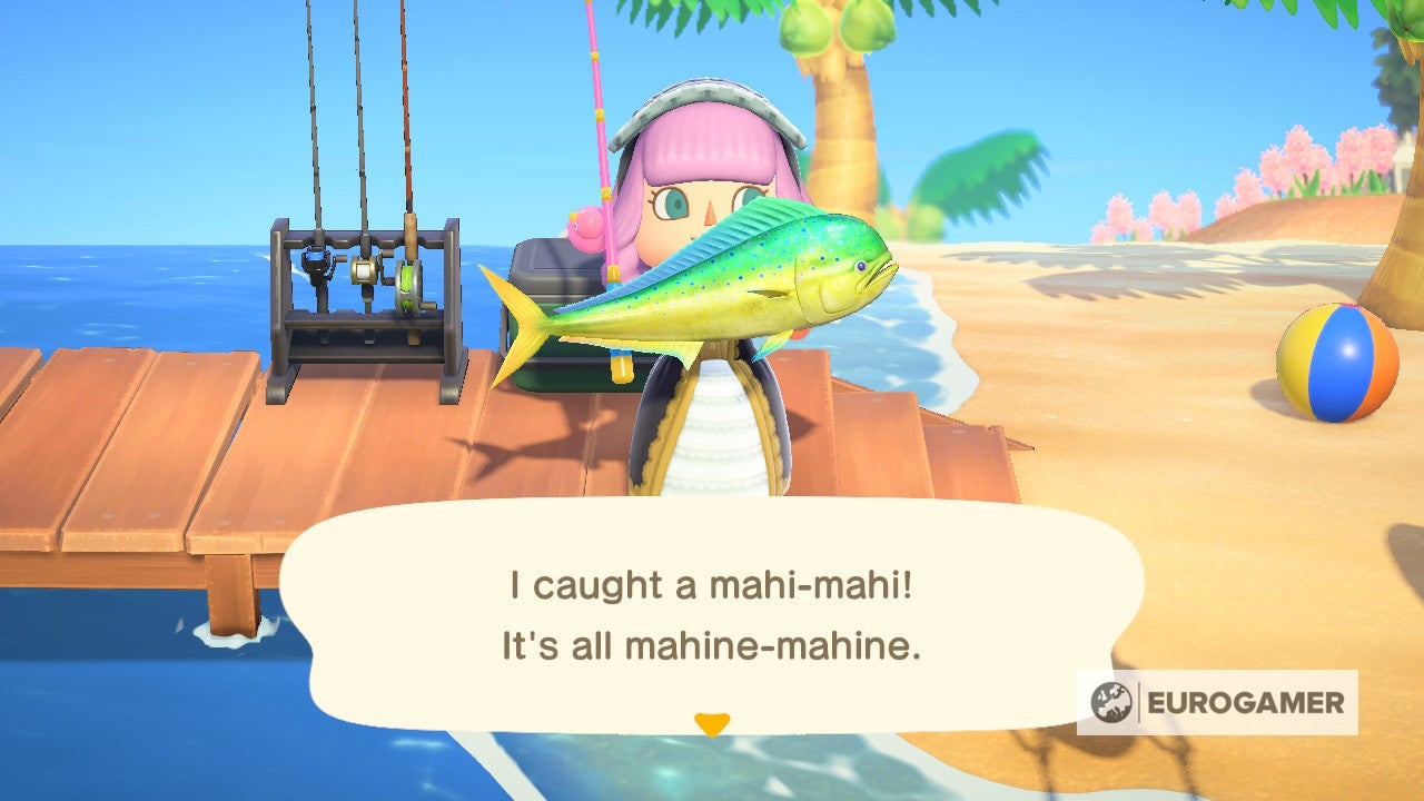 Animal Crossing Mahimahi How to catch a Mahimahi and find the pier